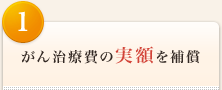 <1>がん治療の実額を補償