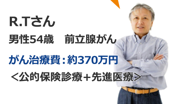 治療費を気にせず、重粒子線治療を選択できました。